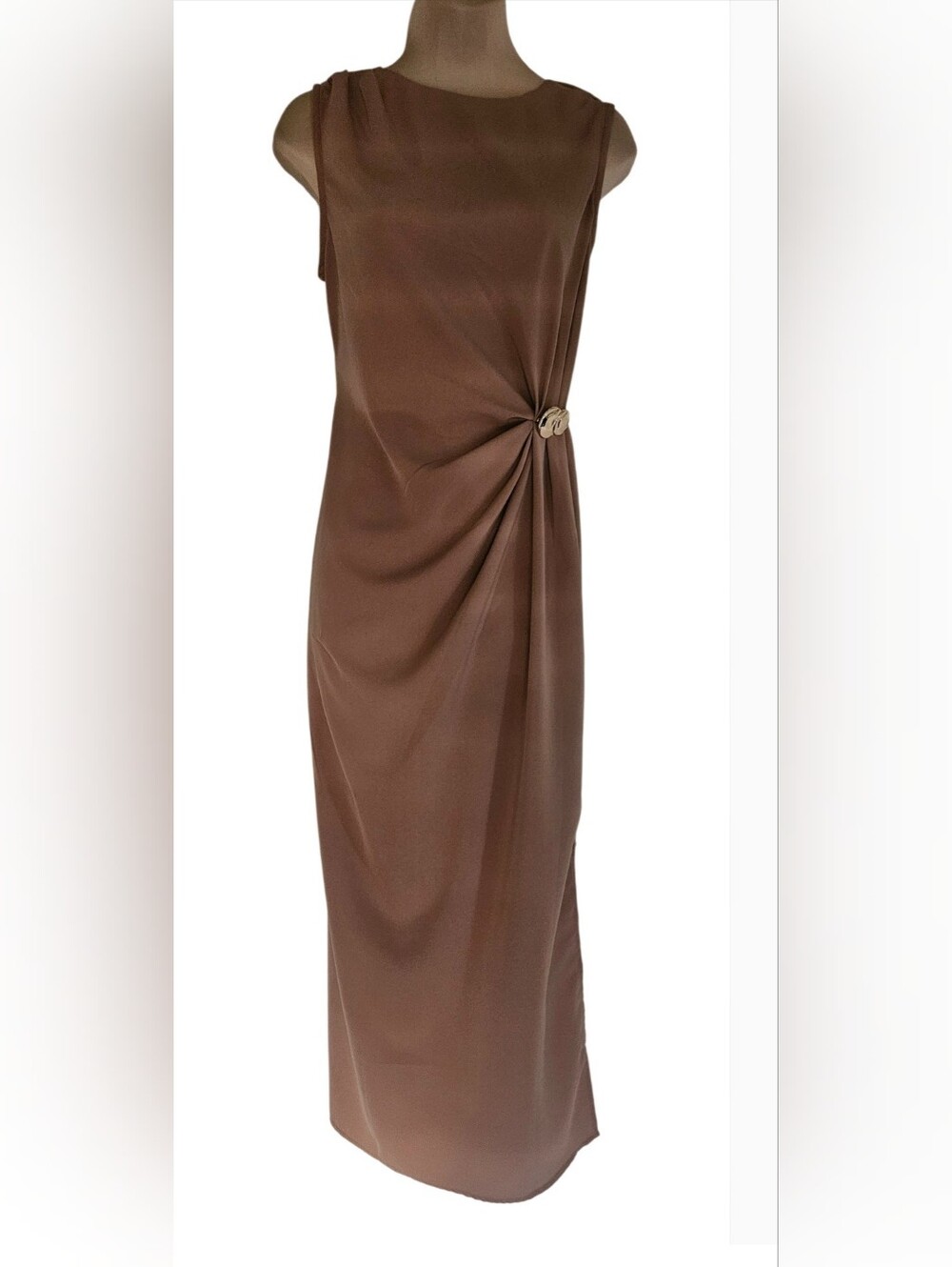 Wenrine Maxi Tan Dress